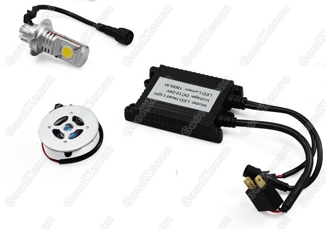 H7 LED Headlight 1800LM For Motor