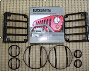 jeep JK black mountain eruo-style light shade